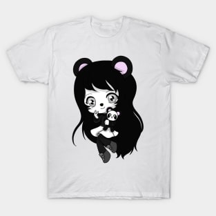 panda girl chibi T-Shirt